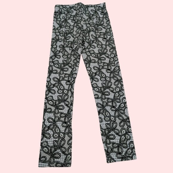 Booky Other - Booky Full length Soft Cotton stretchy leggings Skinny Fit Green knots NWOT